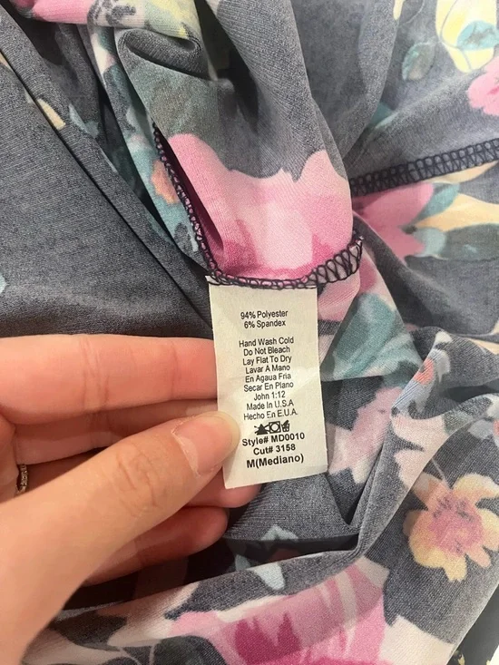 My Bump Floral V-Neck Maternity Dress - Medium - Picture 9 of 9